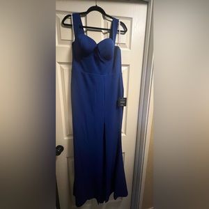 Lulus Commotion-Worthy Royal
Blue Bustier Backless
Maxi Dress